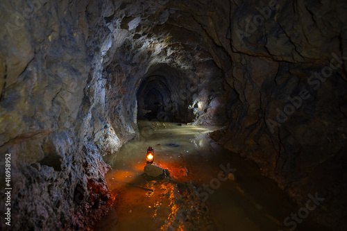 The tunnels of abandoned mine in Serbia