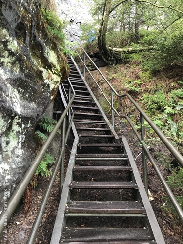 Treppen in Sächsischen Schweiz - Wandern
