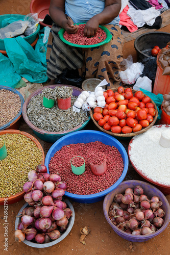 Masindi market stall. Uganda. 26.02.2017 photo