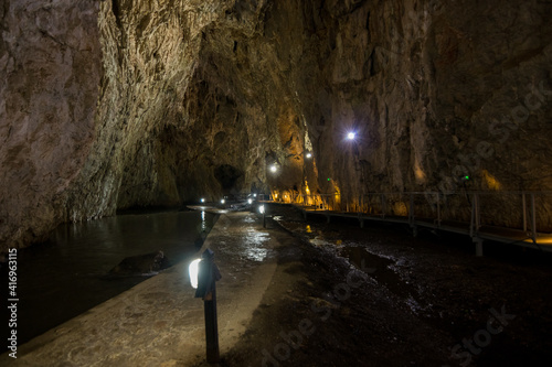 In Stopica cave in Serbia photo