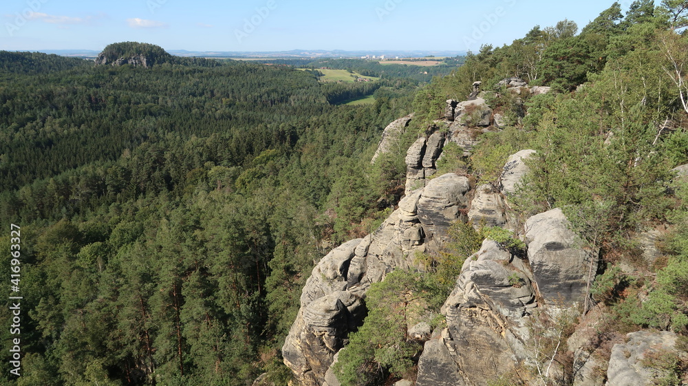 Sächsische Schweiz Wanderung in Gebirge Sächsische Schweiz Wanderung in Gebirge