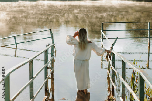 woman on the bridge