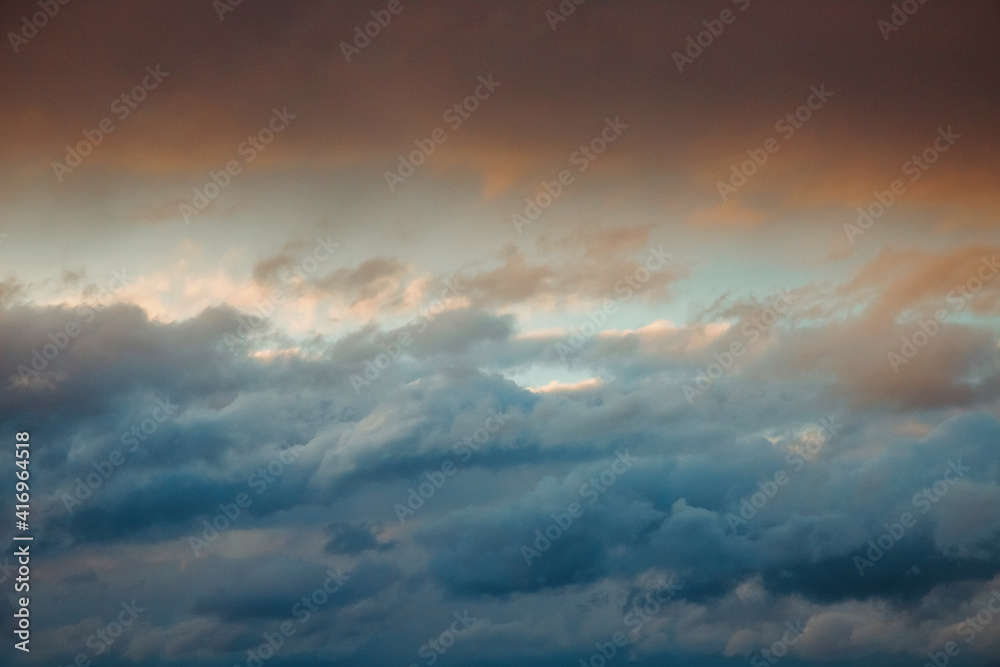 abstract and colorful storm clouds
