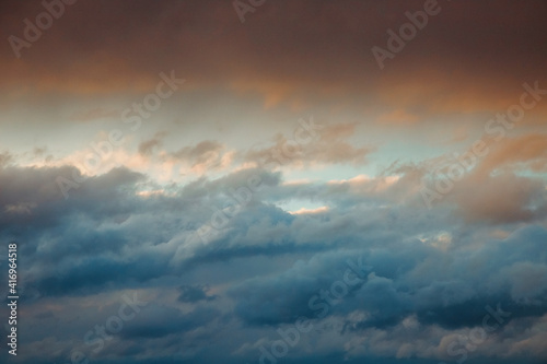 abstract and colorful storm clouds