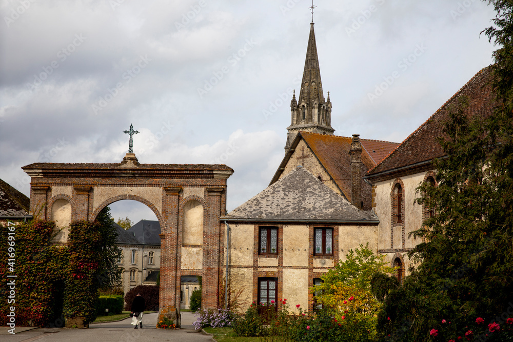 Notre-Dame de la Trappe trappist abbey, Soligny-la-Trappe, France. 21.09.2018