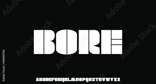 bold font for poster and head line	
