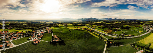 Panoramabild von Irschenberg in Oberbayern photo