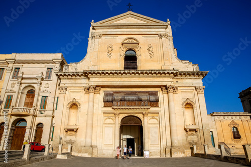 S.S. Salvatore church  Noto  Sicily  Italy .  31.07.2018