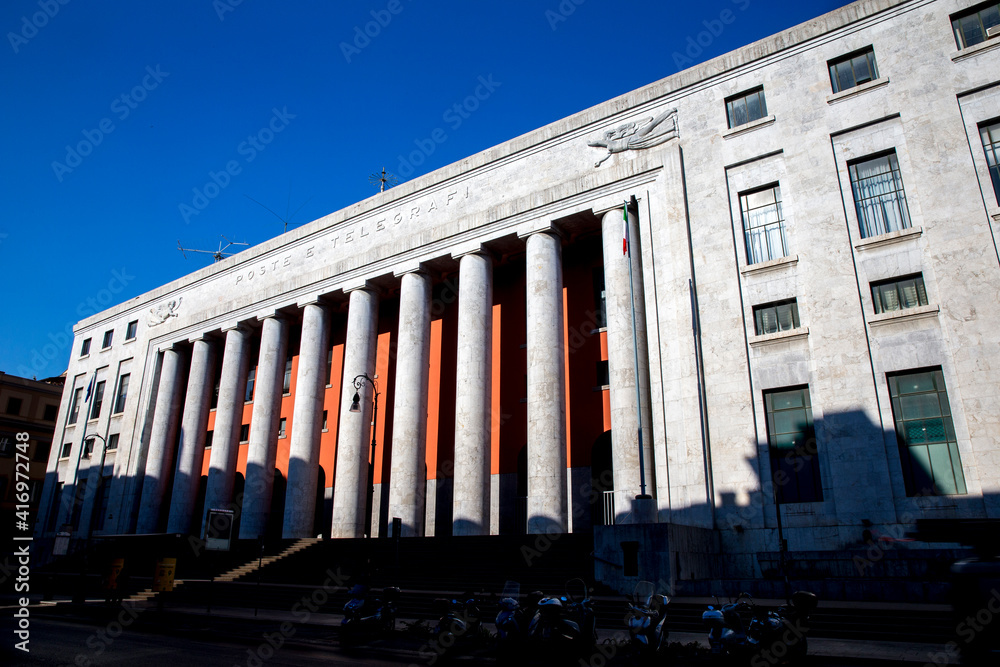 Central post office, Palermo, Sicily, Italy. 18.09.2018 Central post office, Palermo, Sicily, Italy. 18.09.2018
