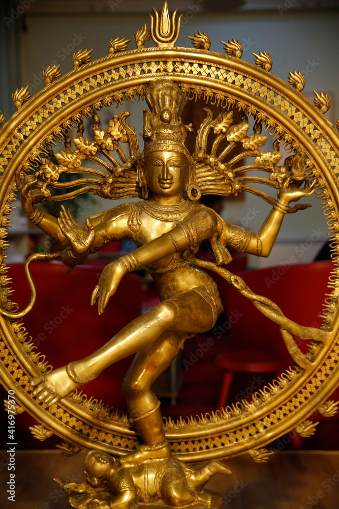 Shiva Nataraja statue in Paris, France. 21.09.2018