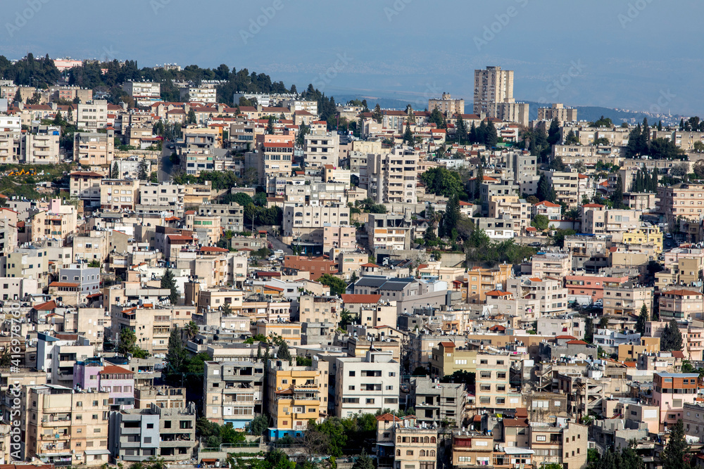 Nazareth city, Galilee, israel. 31.01.2019