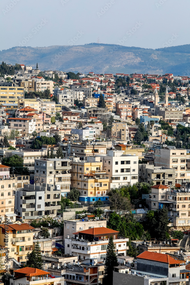 Nazareth city, Galilee, Israel. 31.01.2019