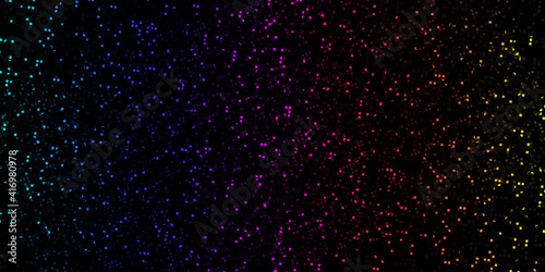 Random Particles Background Green Yellow Gradient