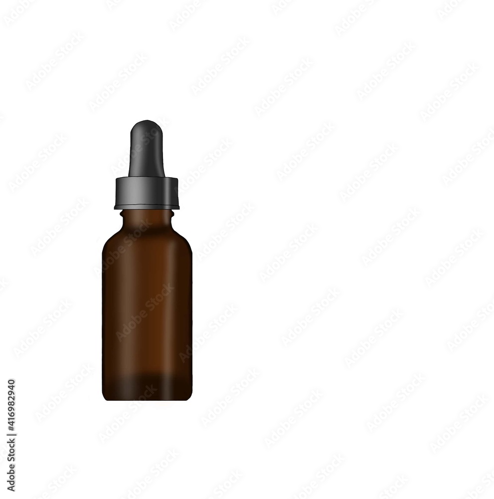 Flacon ambre marron transparent Flacon ambre marron transparent