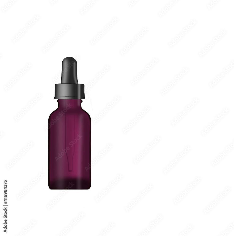 Flacon ambre violet transparent Flacon ambre violet transparent