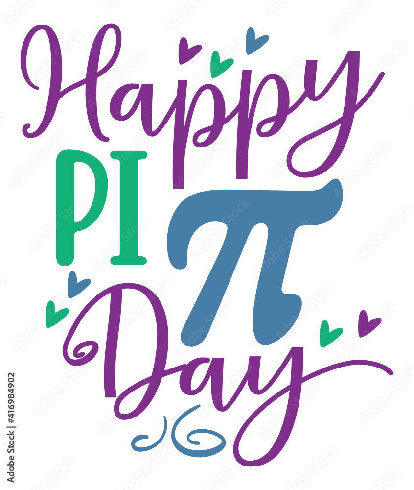 Pi day t-shirt design with svg cutting file
