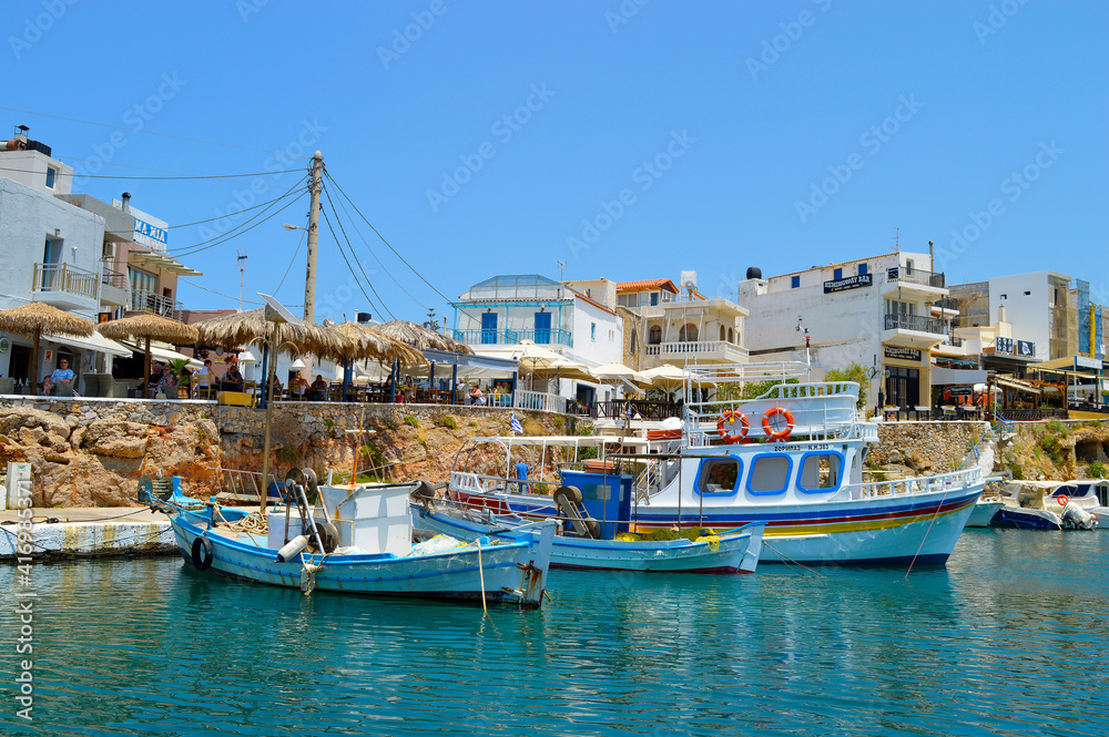 Sissi harbour in Crete