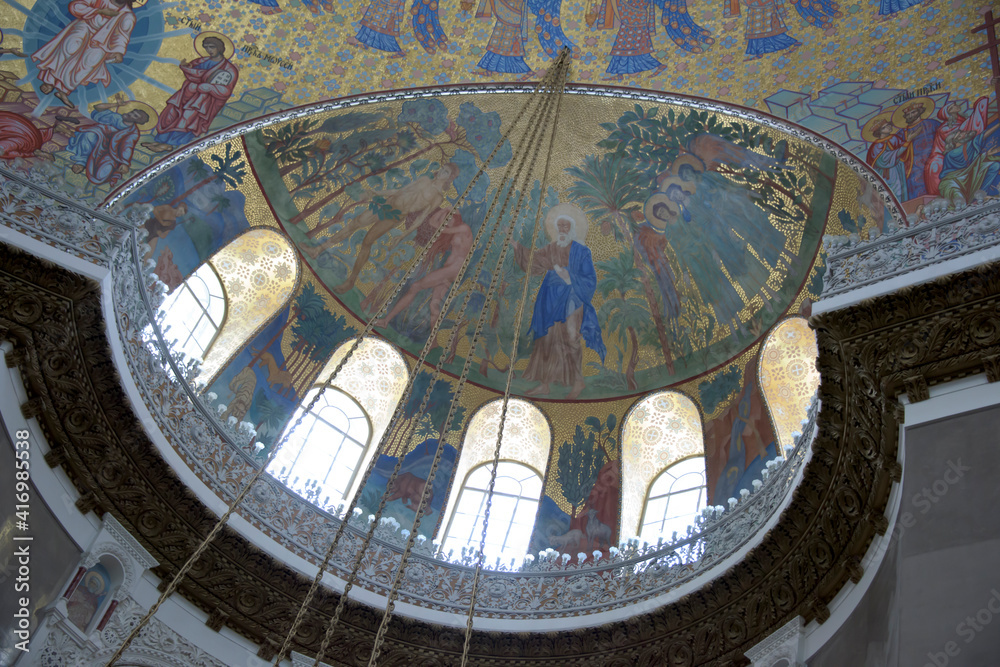 The interior of the Naval Cathedral of St. Nicholas