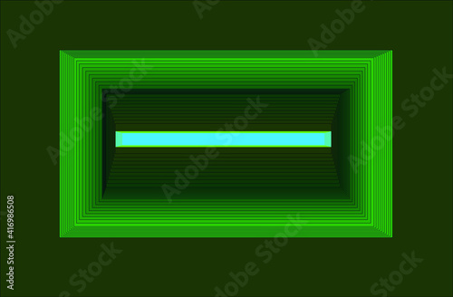 Green window isolated