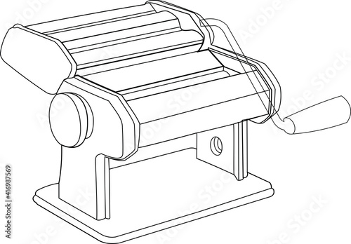 pasta machine manual machine for egg pasta and puff pastry