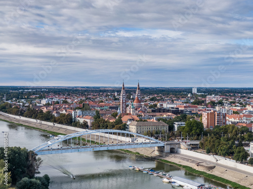 aerial photo of  beautiful Szeged © Csák István