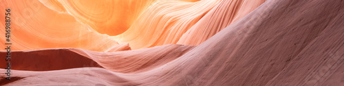 detail of sandstone wall in Antelope Slot Canyon page Arizona USA America