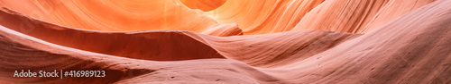 vibrant colors of eroded sandstone rock in slot canyon, antelope valley, page, arizona, usa. red rock wave eroded