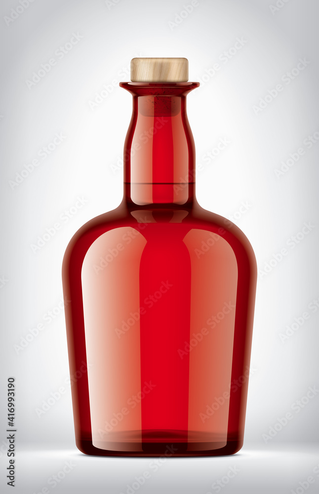 Color Glass Bottle on background. Color Glass Bottle on background.