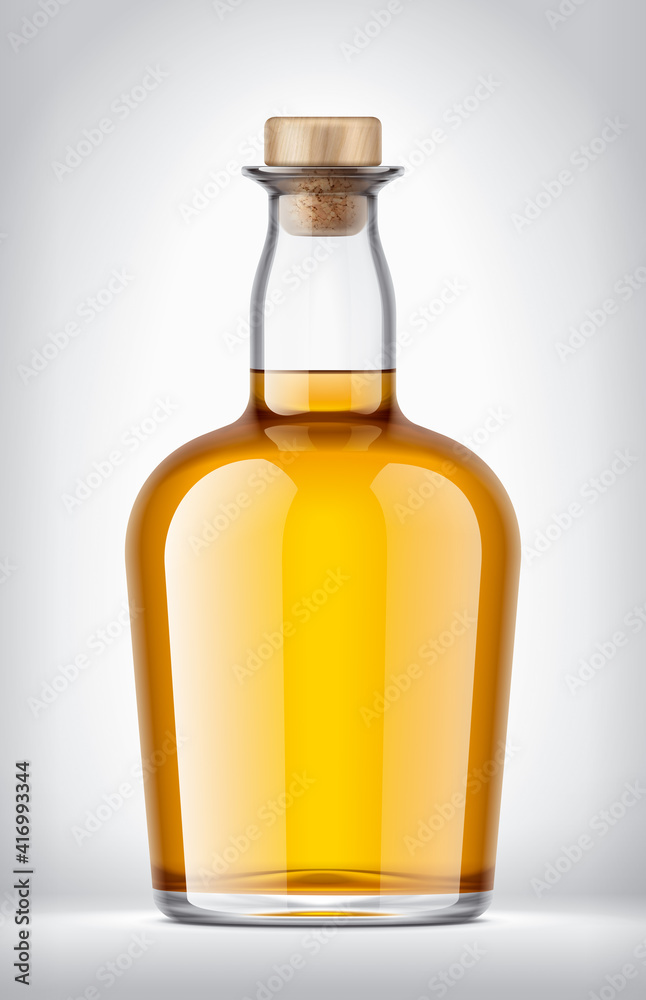 Glass Bottle on background. Glass Bottle on background.