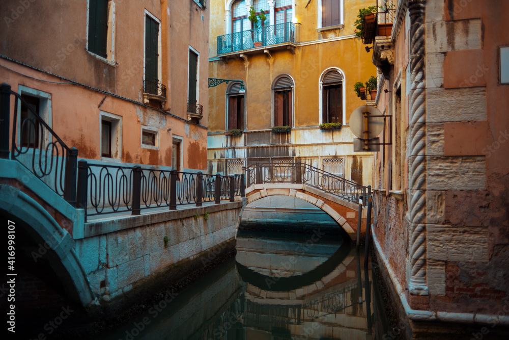 photo with street in Venice, Italy