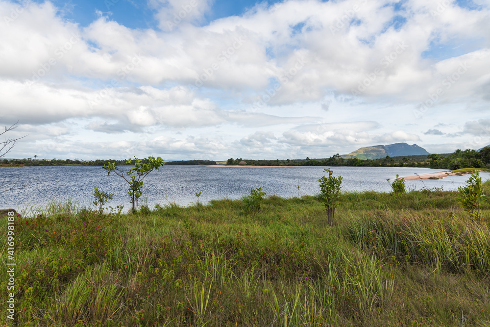 Panorama  landscape of Canaima National Park (Bolivar, Venezuela).