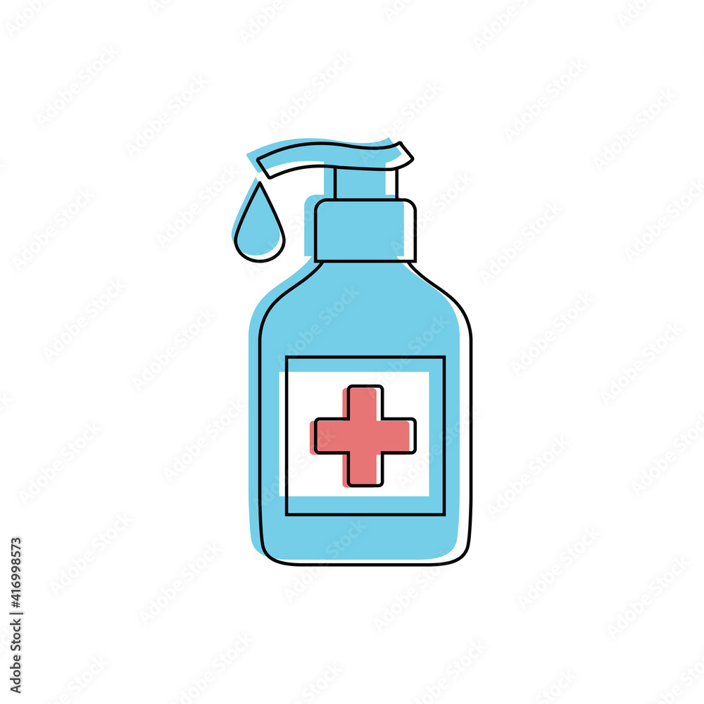 Hygiene hand icon vector. Washing hand. bottle spray icon Hygiene hand icon vector. Washing hand. bottle spray icon