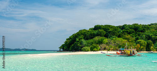 Island hoping at Coron island, Palawan, Philippines