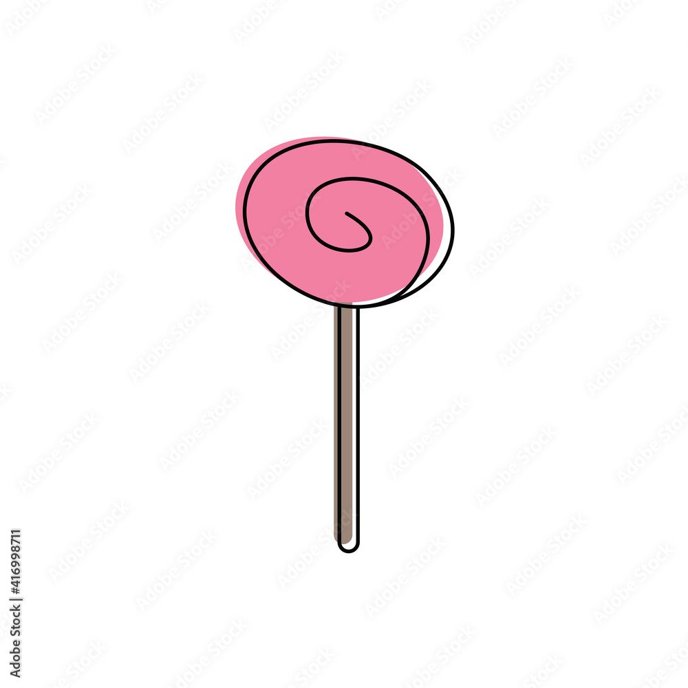 Candy - line vector icon Candy - line vector icon
