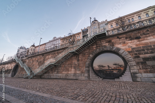 Náplavka - riverside, Prague, Czech republic photo