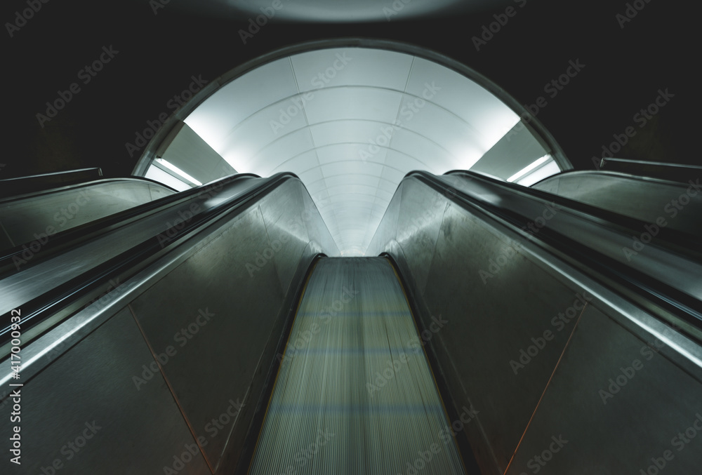 Fototapeta premium escalator in subway
