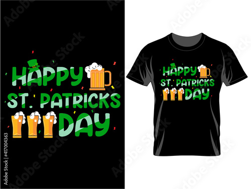 ,St. Patrick's Day T-Shirt Design , T-Shirt design vector photo