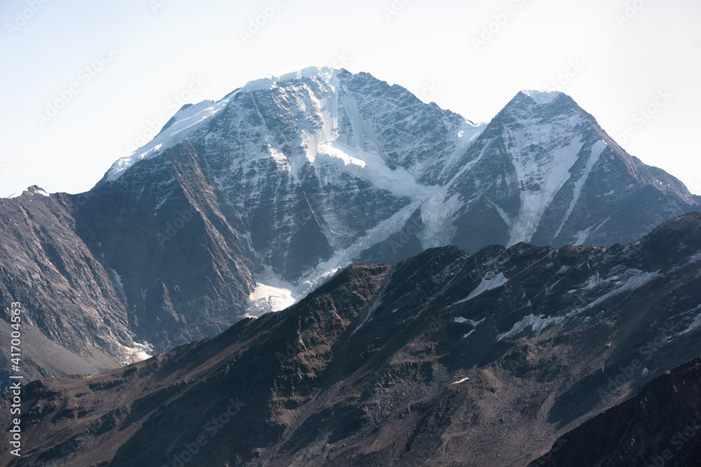 Caucasus mountains, view from the top