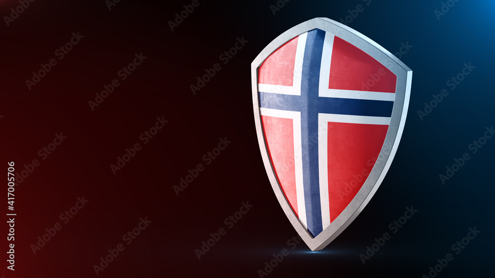 Steel armor painted as Bouvet Island flag. Protection shield and safeguard concept. Safety badge. Security label and Defense sign. Force and strong symbol. Steel armor painted as Bouvet Island flag. Protection shield and safeguard concept. Safety badge. Security label and Defense sign. Force and strong symbol.