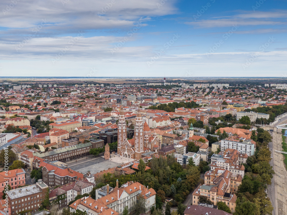aerial photo of beautiful Szeged aerial photo of beautiful Szeged