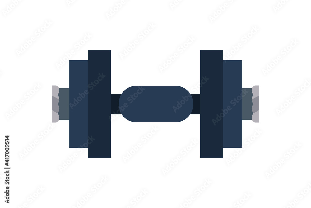 Fitness metal weight on white background vector design Fitness metal weight on white background vector design