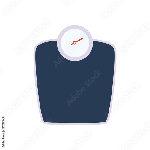 Fitness scale on white background vector design