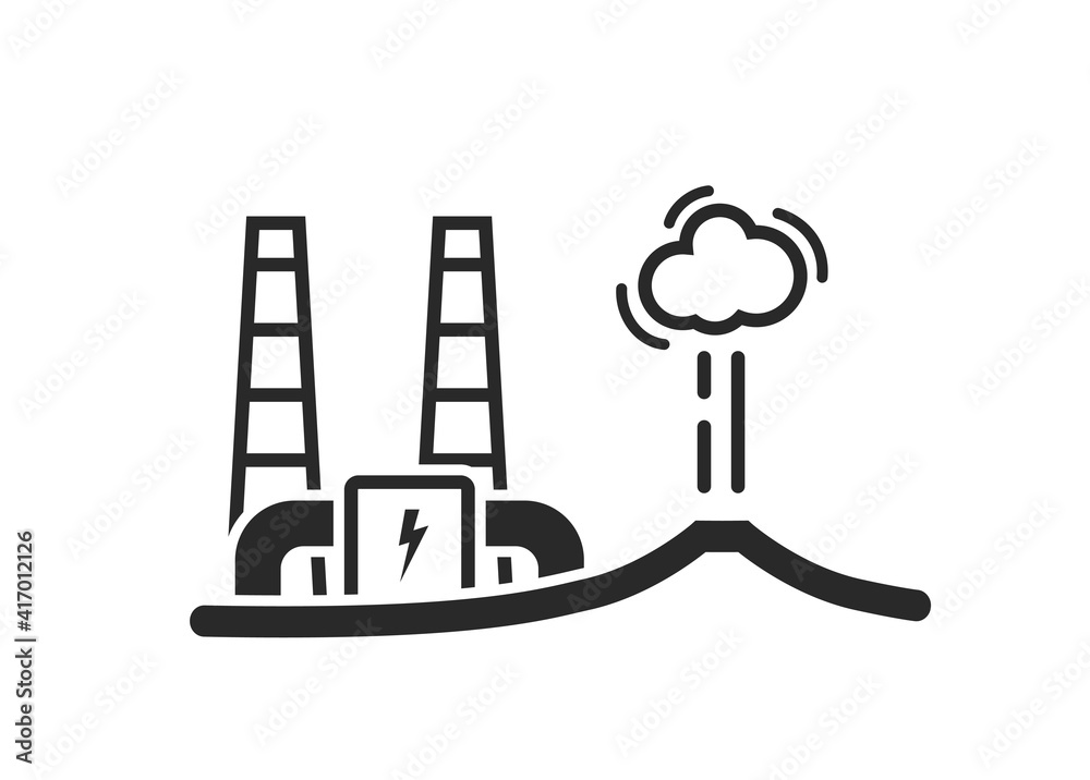 geothermal energy line icon. eco friendly industry, sustainable and renewable energy symbol geothermal energy line icon. eco friendly industry, sustainable and renewable energy symbol