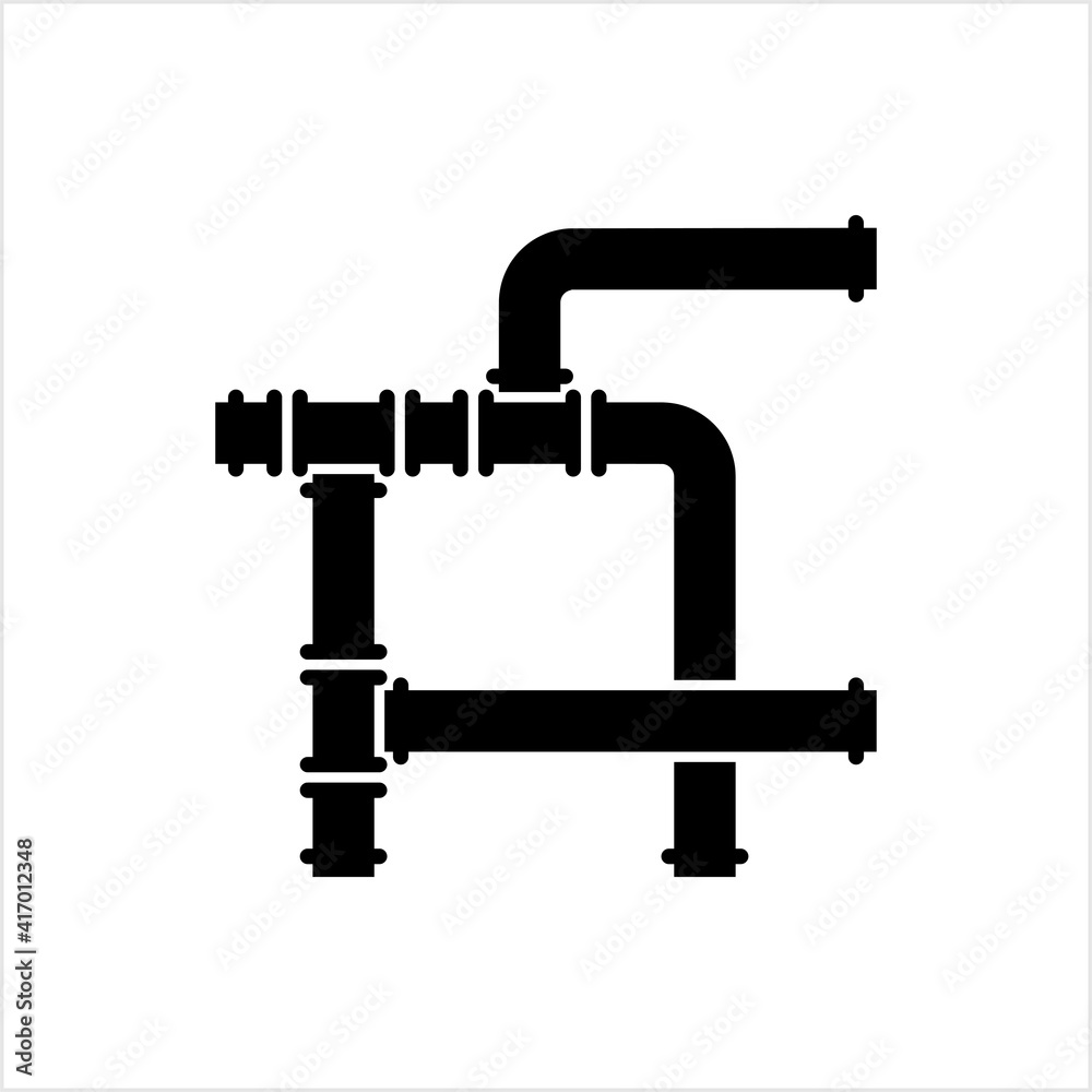 Pipe Icon, Pipe Fitting Icon, Water, Gas, Oil Pipeline, Plumbing Work Pipe Icon, Pipe Fitting Icon, Water, Gas, Oil Pipeline, Plumbing Work