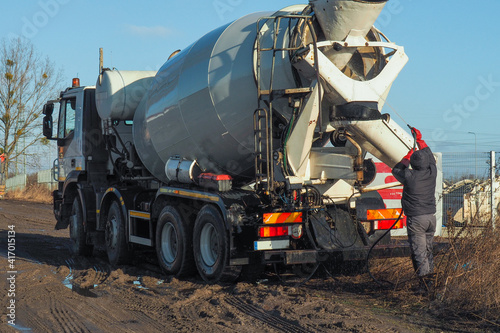 cement mixer truck - concrete truck