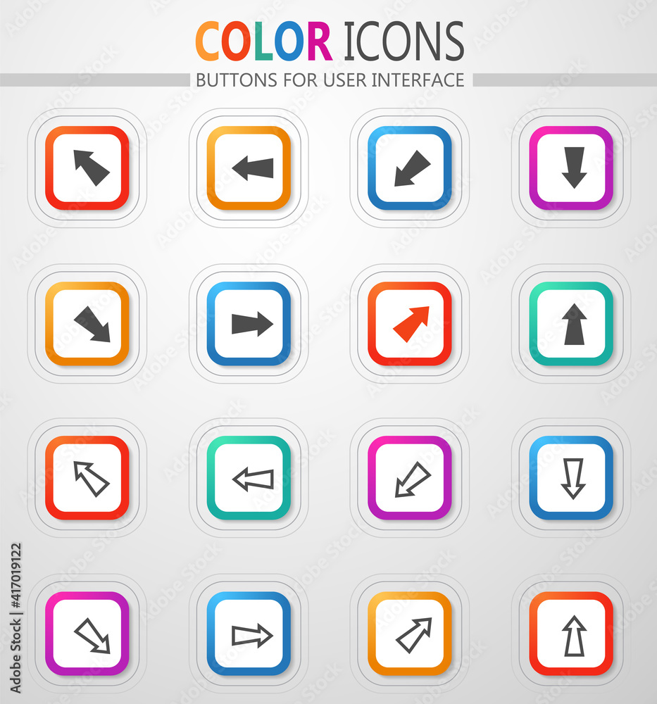 Arrows, directions and signposts icon set Arrows, directions and signposts icon set