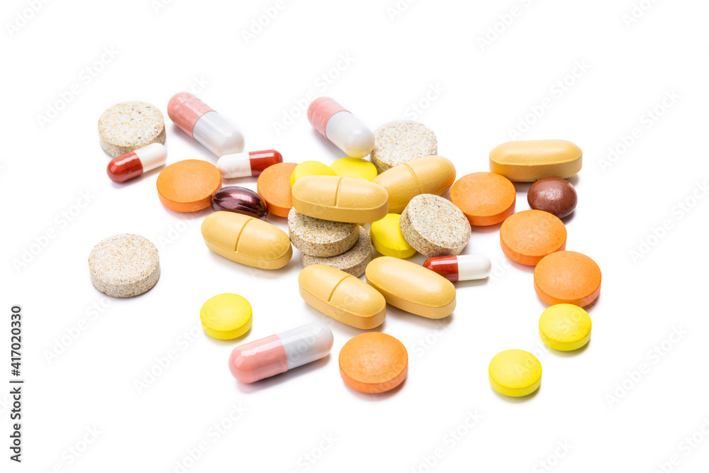 drugs isolated on white background. various pills and tablets cut out. pharmacy concept drugs isolated on white background. various pills and tablets cut out. pharmacy concept