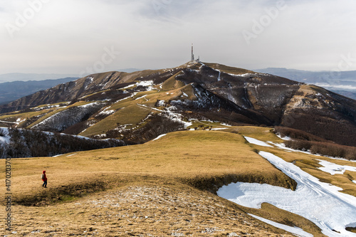 The summit of mount Nerone, Apennines peak in Pesaro-Urbino province (Marche, Italy) photo