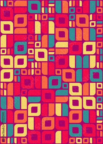 Abstract Geometric Pattern generative computational art illustration