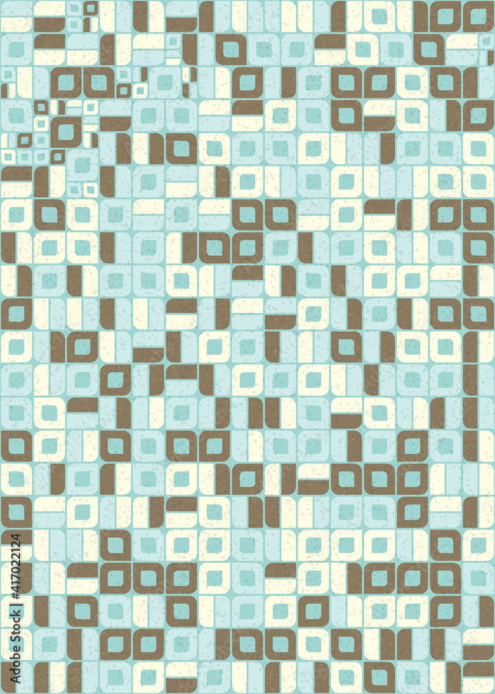 Fototapeta premium Abstract Geometric Pattern generative computational art illustration